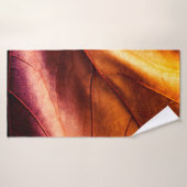cuir Brown textureleather, abstrait, antique, reto (Serviette de bain)