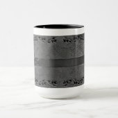 Cuir & Ceinture Mug café gris argent (Centre)