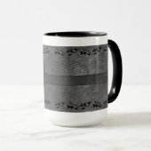 Cuir & Ceinture Mug café gris argent (Devant droit)