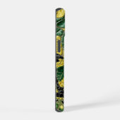 Cuir de dragon crocodile alligator vert jaune (Côté droit)