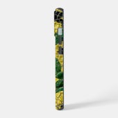 Cuir de dragon crocodile alligator vert jaune (Côté gauche)
