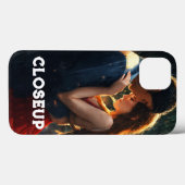 Cuir de luxe coque iphone ultra-fin et anti-choc (Verso (horizontal))