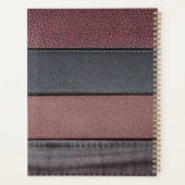Cuir élégant de luxe aspect marron noir (Dos)