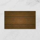Cuir et carte de visite financier en bois de (Dos)