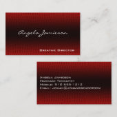 Cuir Exotique Cartes de visite professionnels mode (Devant / Derrière)