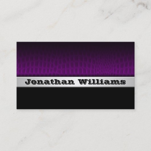 Cuir Exotique Cartes de visite professionnels mode (Devant)