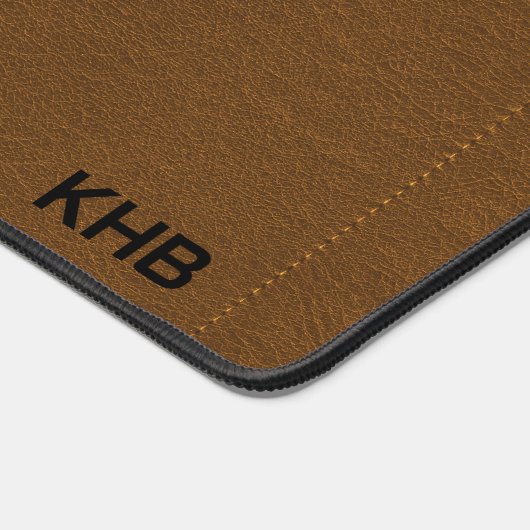 Cuir Faux Brown - Mongram (Coin)