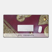 Cuir Faux Élégant Strass (Clavier et souris)