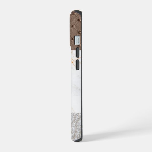 Cuir Faux Marbre marbre masculin cuir blush (Côté gauche)