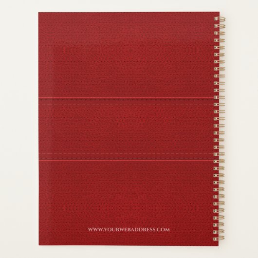 Cuir foncé-rouge (Dos)