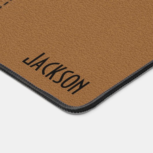 Cuir Noir Et Brown (Coin)