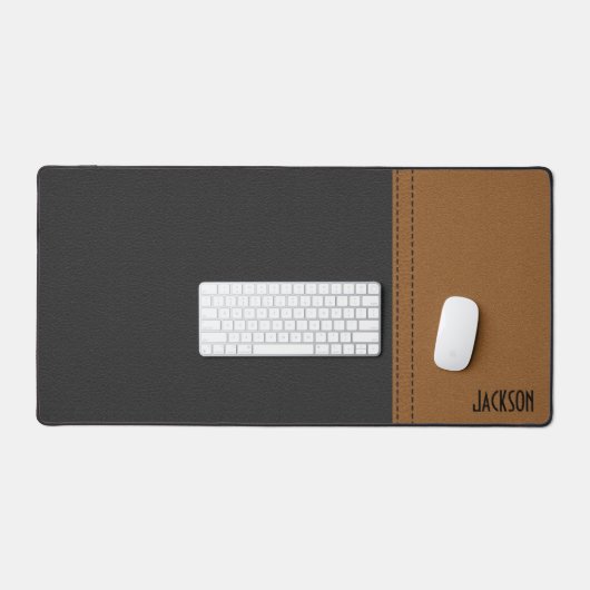 Cuir Noir Et Brown (Clavier et souris)