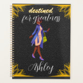 Cuir noir et or Bond intemporel élégant (Devant)