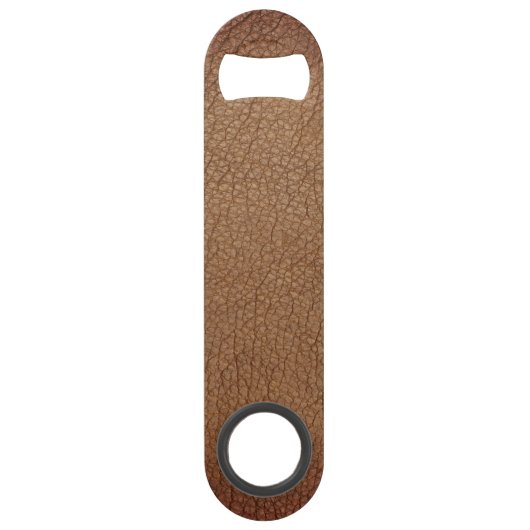 Cuir rustique Brown Monogramme stylisé nom de scri (Dos)