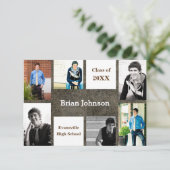 Cuir Six/Sept Photos - 3x5 Faire-part Grad (Debout devant)