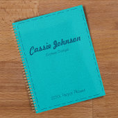 Cuir Turquoise Moderne Faux