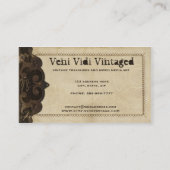 Cuir victorien de Steampunk et cartes de visite de (Dos)