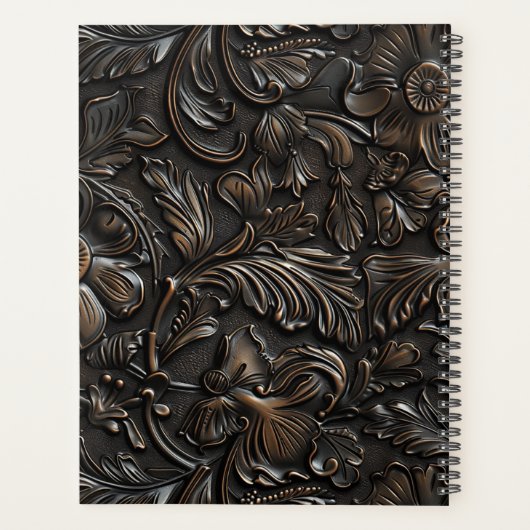 cuir vintage brun foncé (Dos)