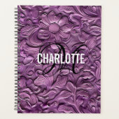 Cuir vintage violet (Devant)