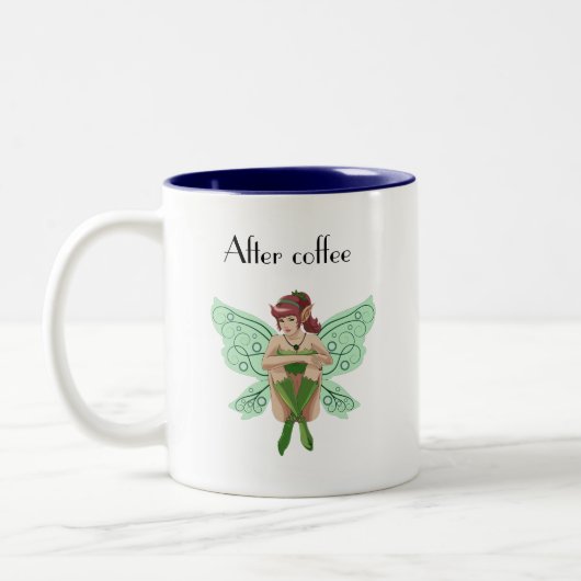 Cuire avant et après Café Mug Dragon et Fée (Gauche)