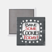 Cuire Certains Cookies Aujourd'Hui Aimant Réfrigér (Recto/Verso)