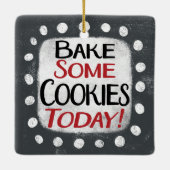 Cuire Certains Cookies Aujourd'Hui Ornement (Dos)
