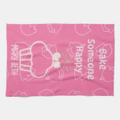 Cuire des serviettes de cuisine rose pâle (Horizontal)