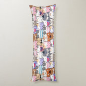 Cuire sans couture motif chats coussin corps (Dos (Vertical))