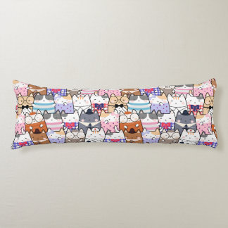 Cuire sans couture motif chats coussin corps