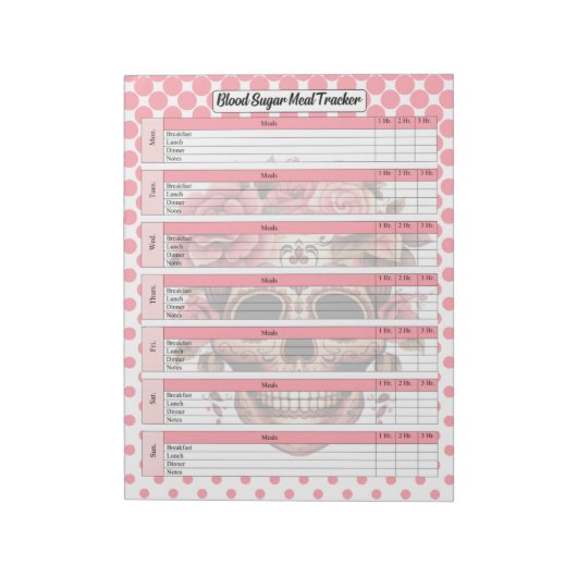 Cuire Sugar Crâne Sang Sucre et carnet de repas (Tourné)
