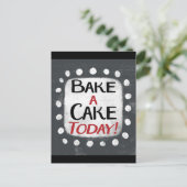 Cuire Un Gâteau Carte Postale Aujourd'Hui (Debout devant)