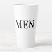 Cuisine À Manger Hommes Texte Tasses Tasses Latte (Devant)