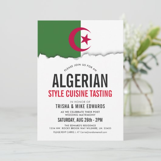 Cuisine À Thème Algérienne| Invitation du drapeau  (Debout devant)