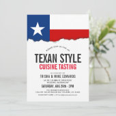 Cuisine à thème du Texas | Invitation du drapeau d (Debout devant)