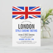 Cuisine À Thème Londres | Invitation blanc du drap (Debout devant)