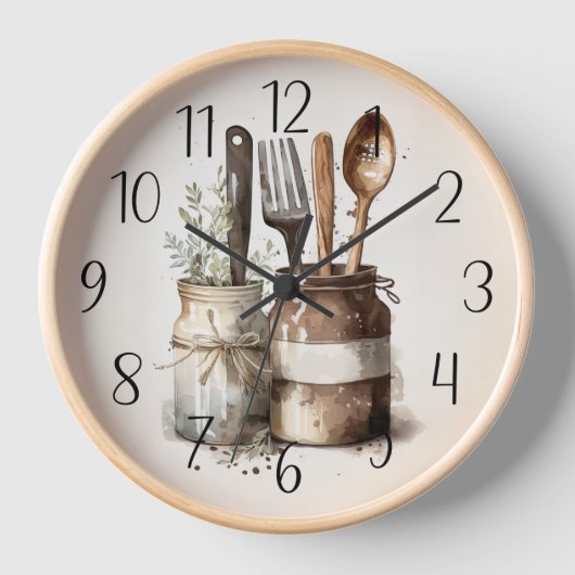 Cuisine agricole du comté rustique Horloge (Recto)