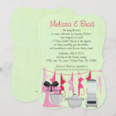 Cuisine amusante Lingerie nuptiale Invitation (Devant / Derrière)