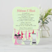 Cuisine amusante Lingerie nuptiale Invitation (Debout devant)