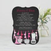 Cuisine amusante Lingerie nuptiale Invitation (Debout devant)