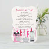 Cuisine amusante Lingerie nuptiale Invitation (Debout devant)