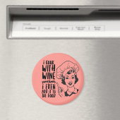 Cuisine amusante rétro avec aimant à vin (In Situ (Lave-vaisselle))