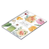 Cuisine aquarelle Nom personnalisé Livre de recett (Côté gauche)