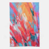 Cuisine Artwork Acrylique Palette Abstraite | linge de cui (Vertical)