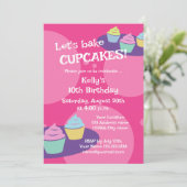 Cuisine au cupcake pour enfants invitations à la f (Debout devant)