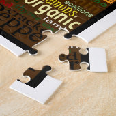 Cuisine avec Love Word-Art Puzzle (Côté)