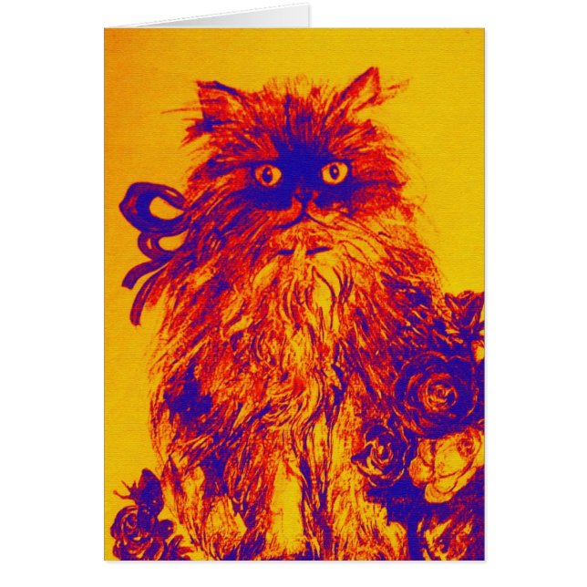 CUISINE AVEC ROSES, Orange Jaune.Bleu Violet (Devant)