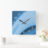 Cuisine bleue 12 chiffres Horloge murale (Maison)