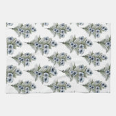 Cuisine bleue Vinca ou serviette de thé (Horizontal)