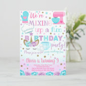 Cuisine, boulangerie et licorne fille invitation d (Debout devant)