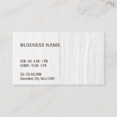 Cuisine Café Haricots Café Rose Cartes de fidélité (Dos)